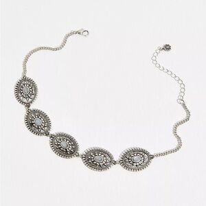 Free People Silver Bronco Choker Necklace